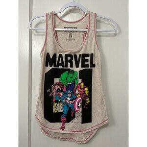 Marvel Comics MCU Racerback Tank Hulk Captain America Women's XS